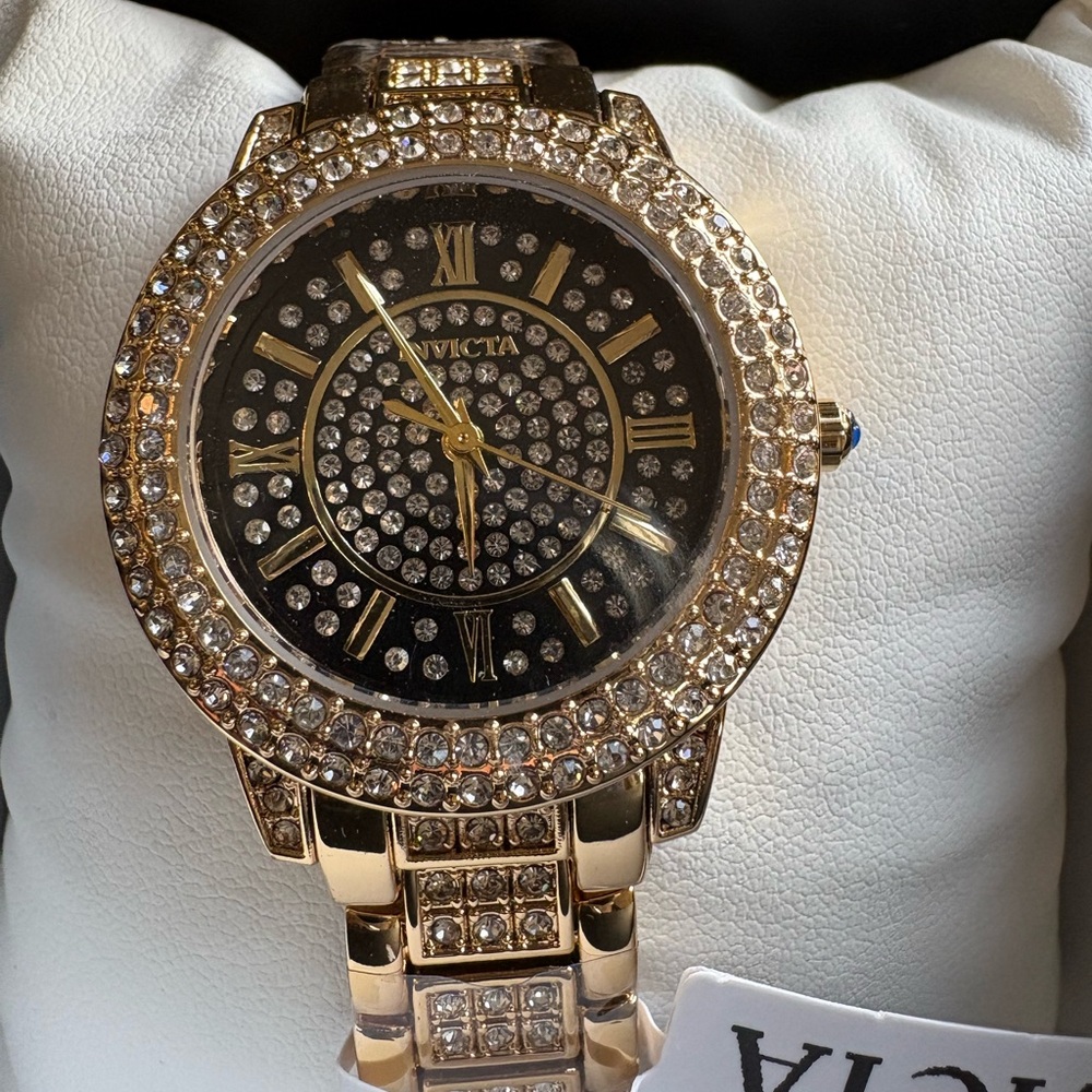 Invicta Wildflower Women’s Watch gold and crystals 69425